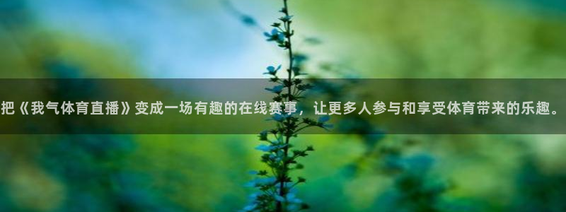 把《我气体育直播》变成一场有趣的在线赛事，让更多人参与和享受体育带来的乐趣。
